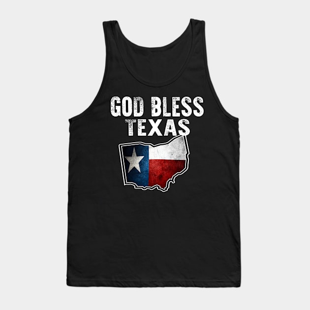 God Bless Texas Ohio Tank Top by raeex